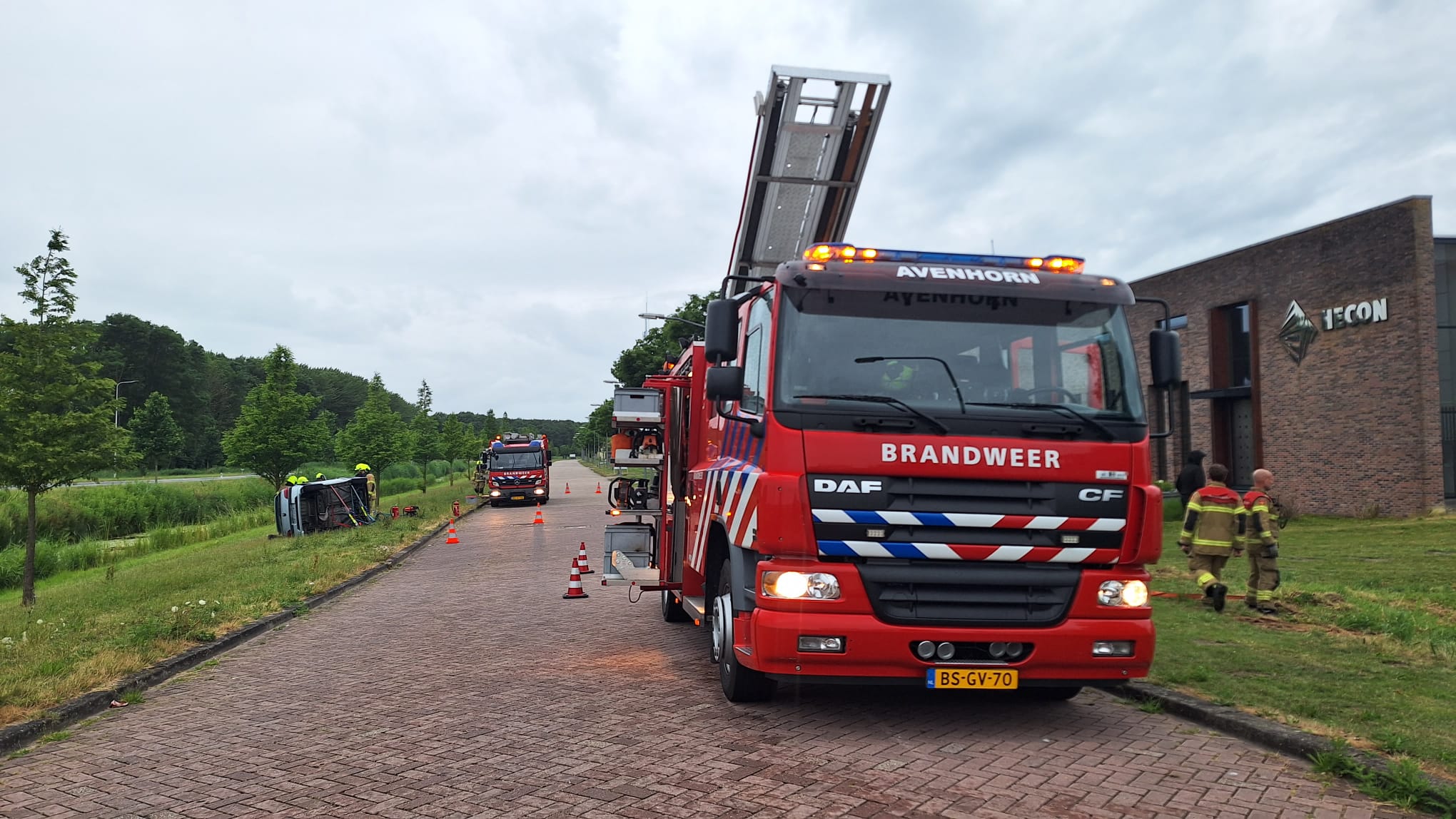 Brandweer Avenhorn bij incident
