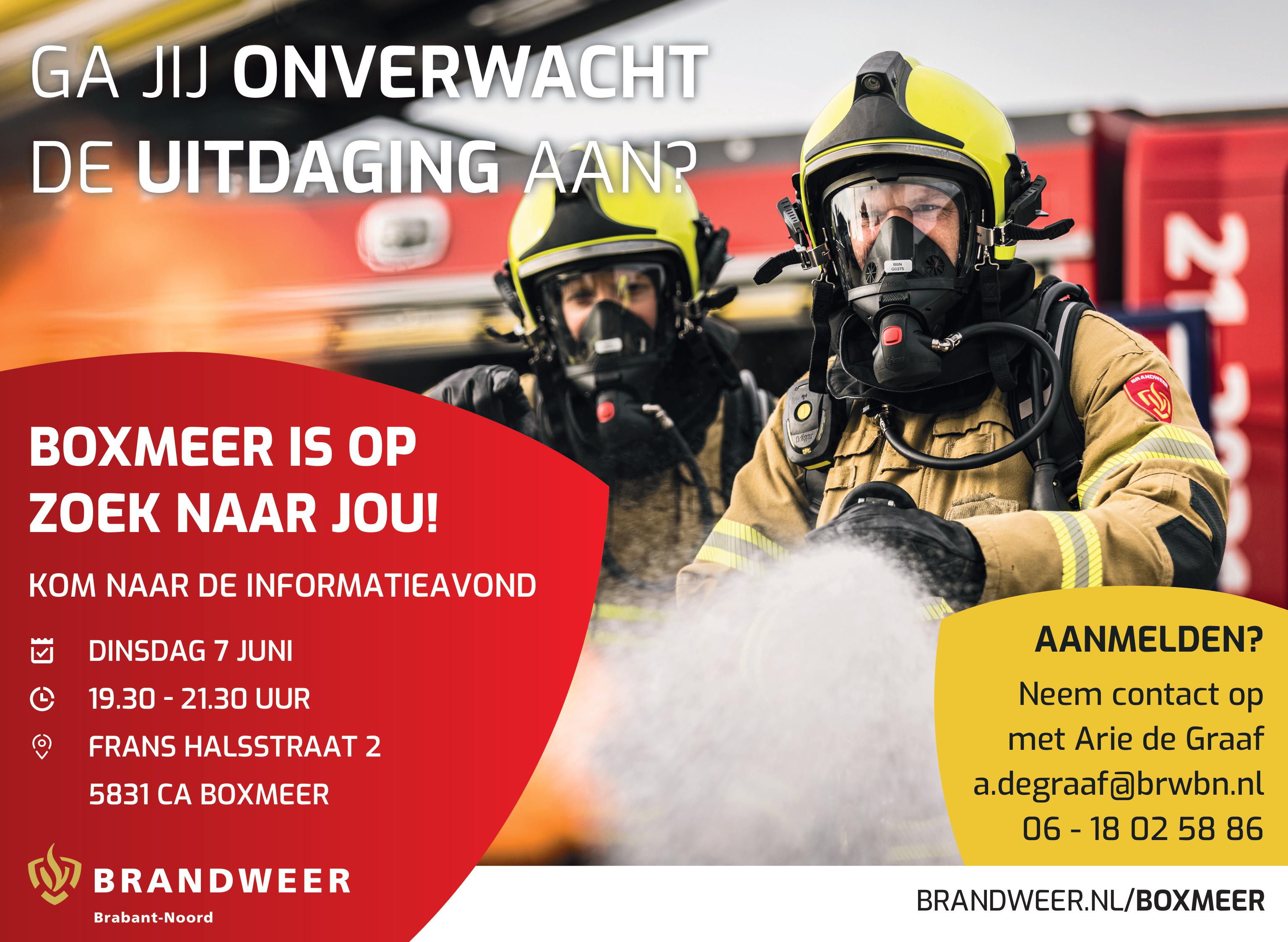 Brandweervrijwilliger kazerne Boxmeer