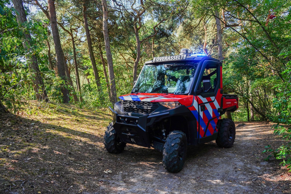 Natuurbrandverkenningsvoertuig brandweer Overasselt (Polaris Ranger)
