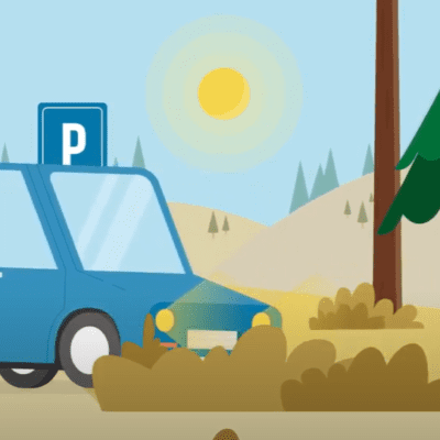 sceenshot uit de animatievideo 'voorkomen natuurbrand'.