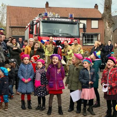Sinterklaas bij Brandweer Stevensweert