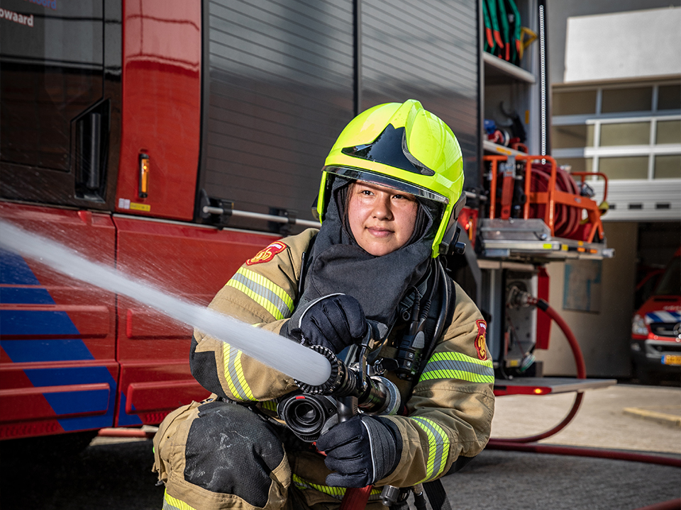 Loan, brandweervrijwilliger bij kazerne Heerhugowaard