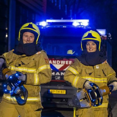 Brandweeraspiranten Guido en Esther