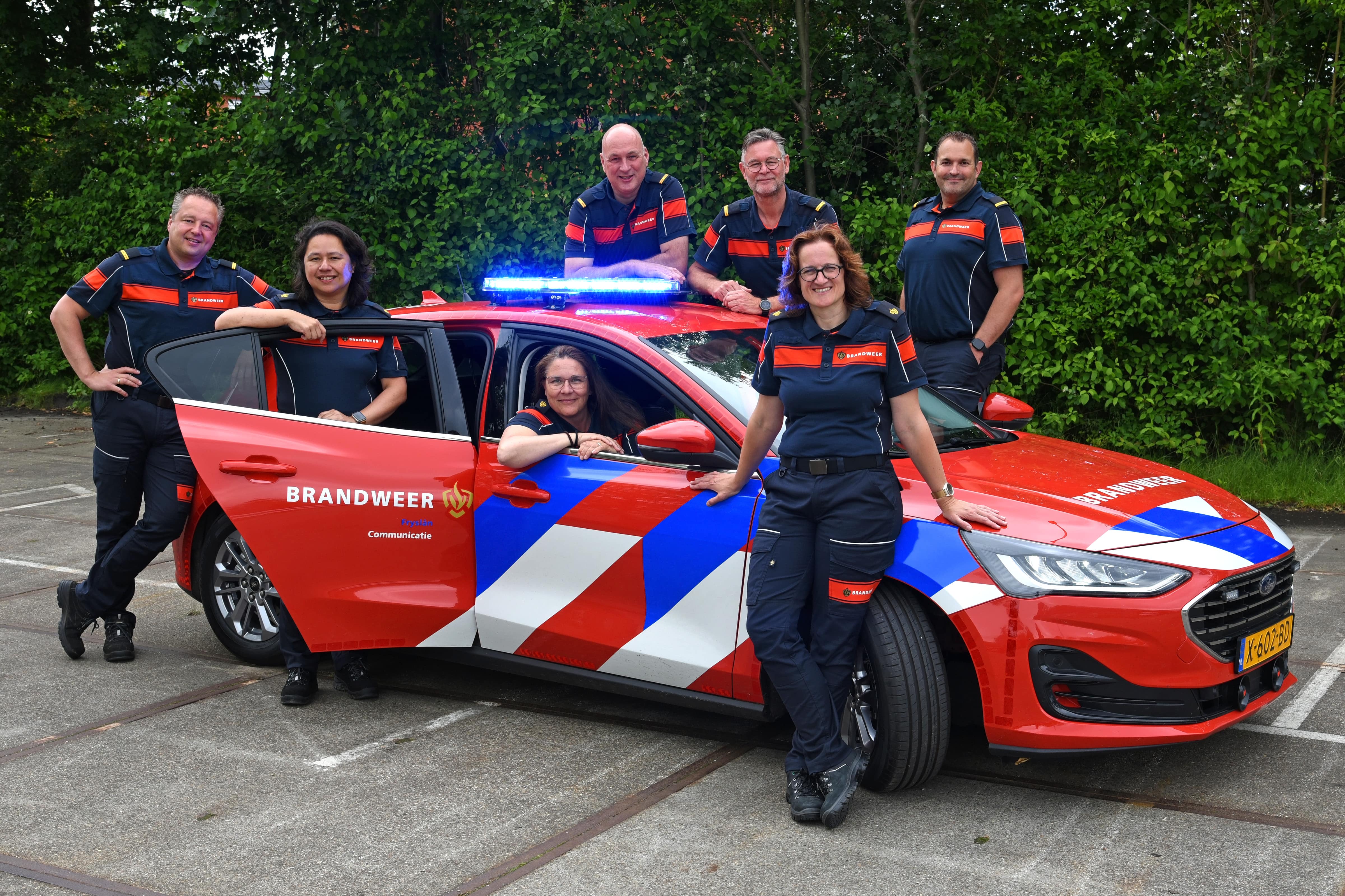 Foto van de zeven woordvoerder van Brandweer Fryslân