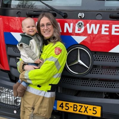 Elke Coppens, brandweervrijwilliger en moeder
