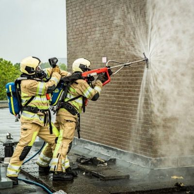 Inzet van een cobracutter bij brandweer Heusden