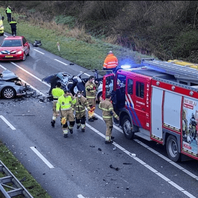 Ongeval op de N267 THV voor brandweer Heusden