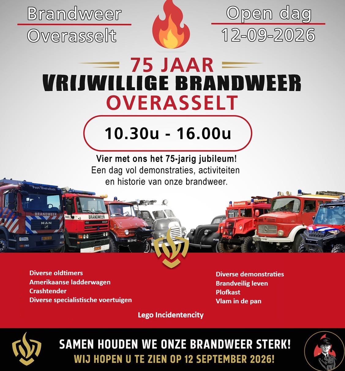 Informatie over open dag Brandweer Overasselt op 12 september 2026