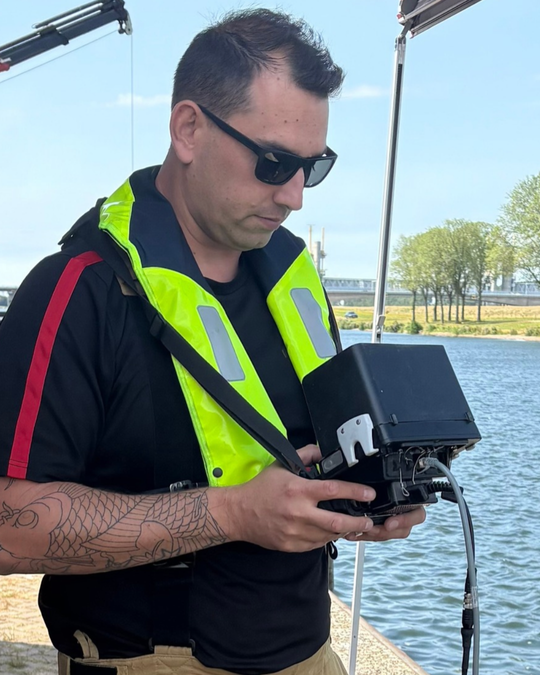 ricardo schutte, operator onderwaterdrone