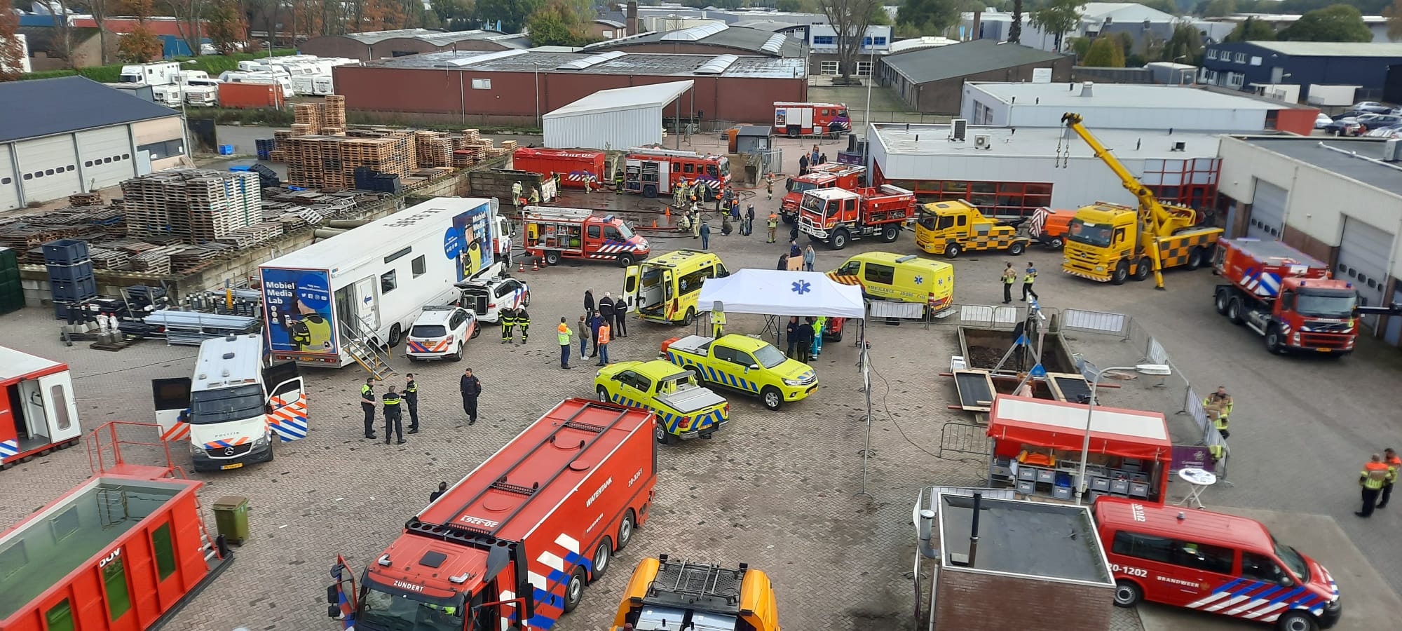 Overzichtfoto van de veiligheidsdag in Ruchpen